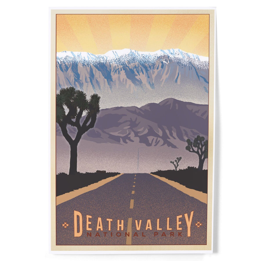 Death Valley National Park, California, Lithograph, Art & Giclee Prints - Lantern Press