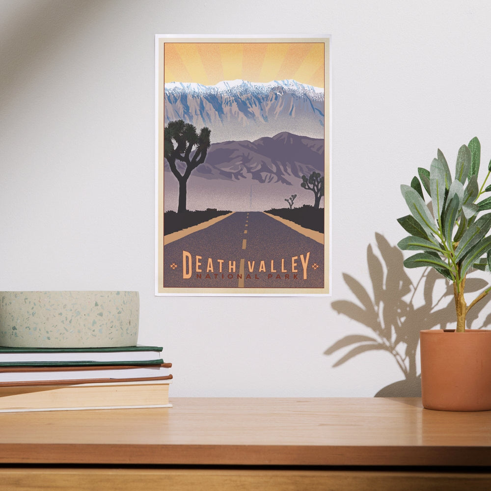 Death Valley National Park, California, Lithograph, Art & Giclee Prints - Lantern Press