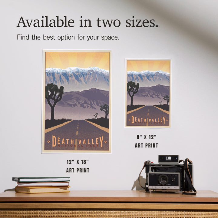 Death Valley National Park, California, Lithograph, Art & Giclee Prints - Lantern Press