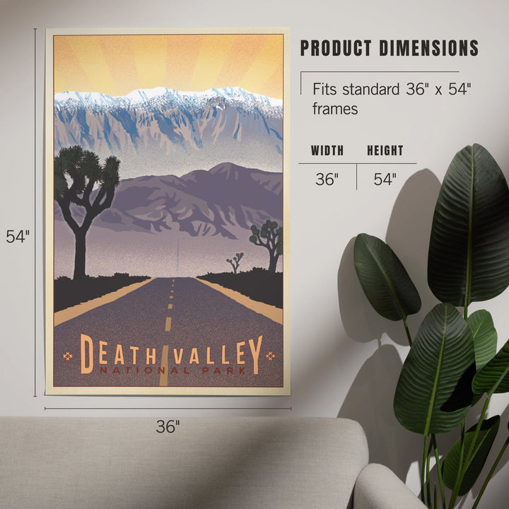 Death Valley National Park, California, Lithograph, Art & Giclee Prints - Lantern Press