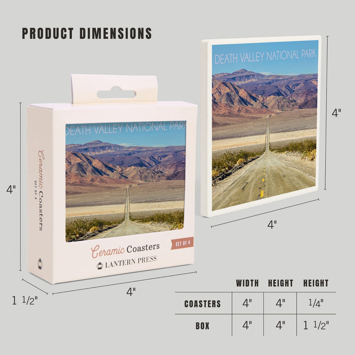 Death Valley National Park, Road, Coasters Coasters Lantern Press