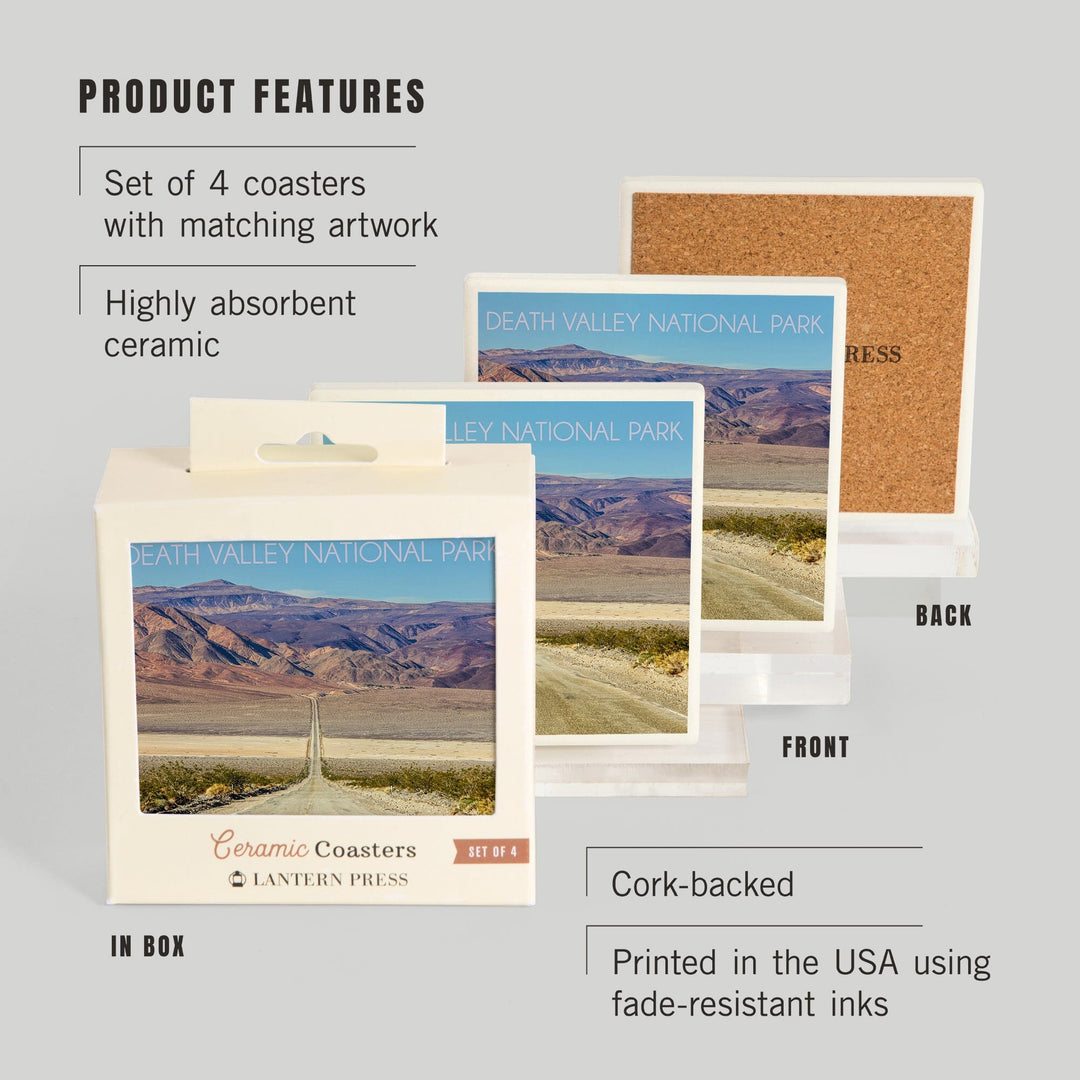 Death Valley National Park, Road, Coasters Coasters Lantern Press