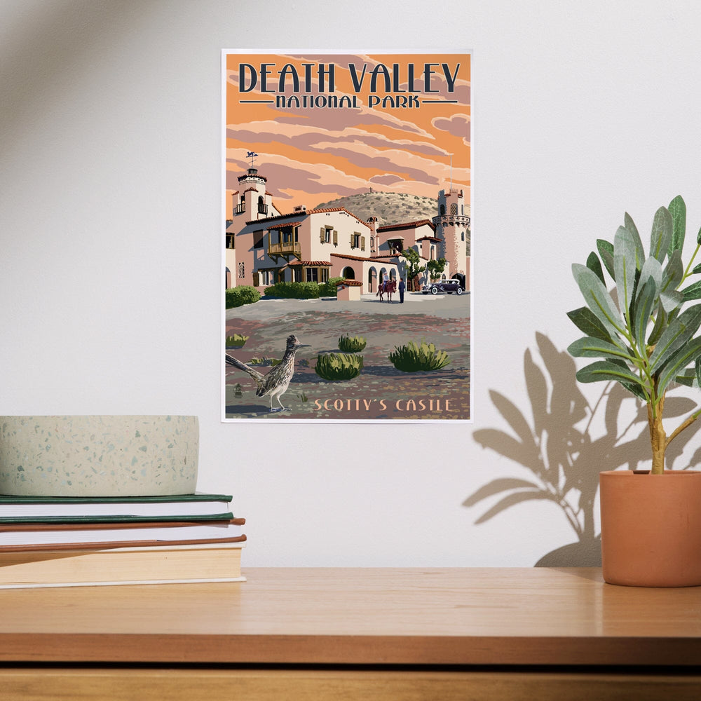 Death Valley National Park, Scotty's Castle, Painterly Series, Art & Giclee Prints Art Lantern Press
