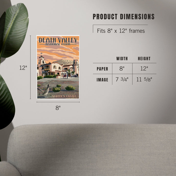Death Valley National Park, Scotty's Castle, Painterly Series, Art & Giclee Prints Art Lantern Press