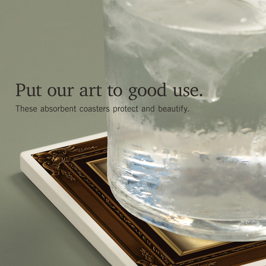 Death's Head Moth, Coasters Coasters Lantern Press