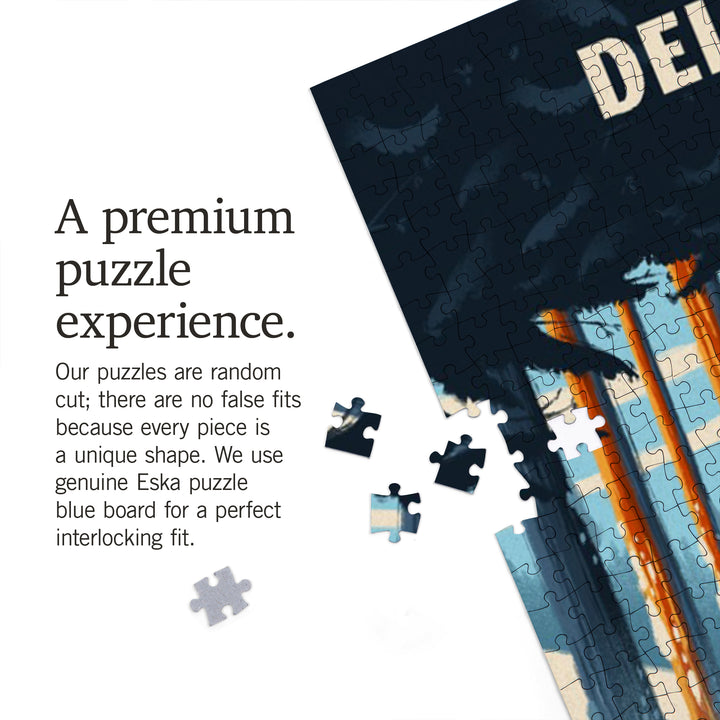 Delaware, Better on Foot, Snowshoeing, Jigsaw Puzzle Puzzle Lantern Press