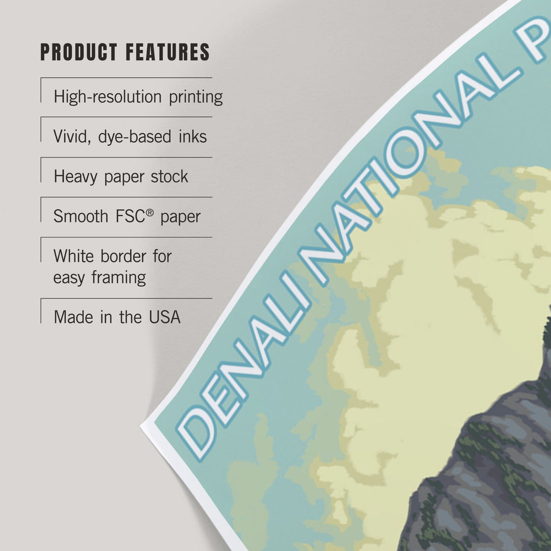 Denali National Park, Alaska, Bush Plane and Fishing, Art & Giclee Prints - Lantern Press