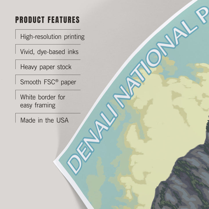 Denali National Park, Alaska, Bush Plane and Fishing, Art & Giclee Prints - Lantern Press