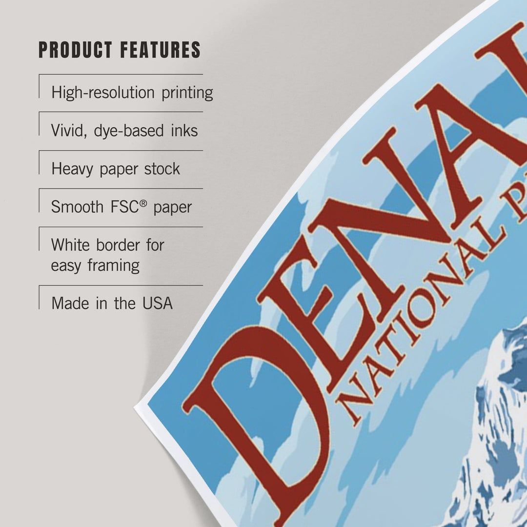 Denali National Park, Alaska, Camper Van, Art & Giclee Prints - Lantern Press