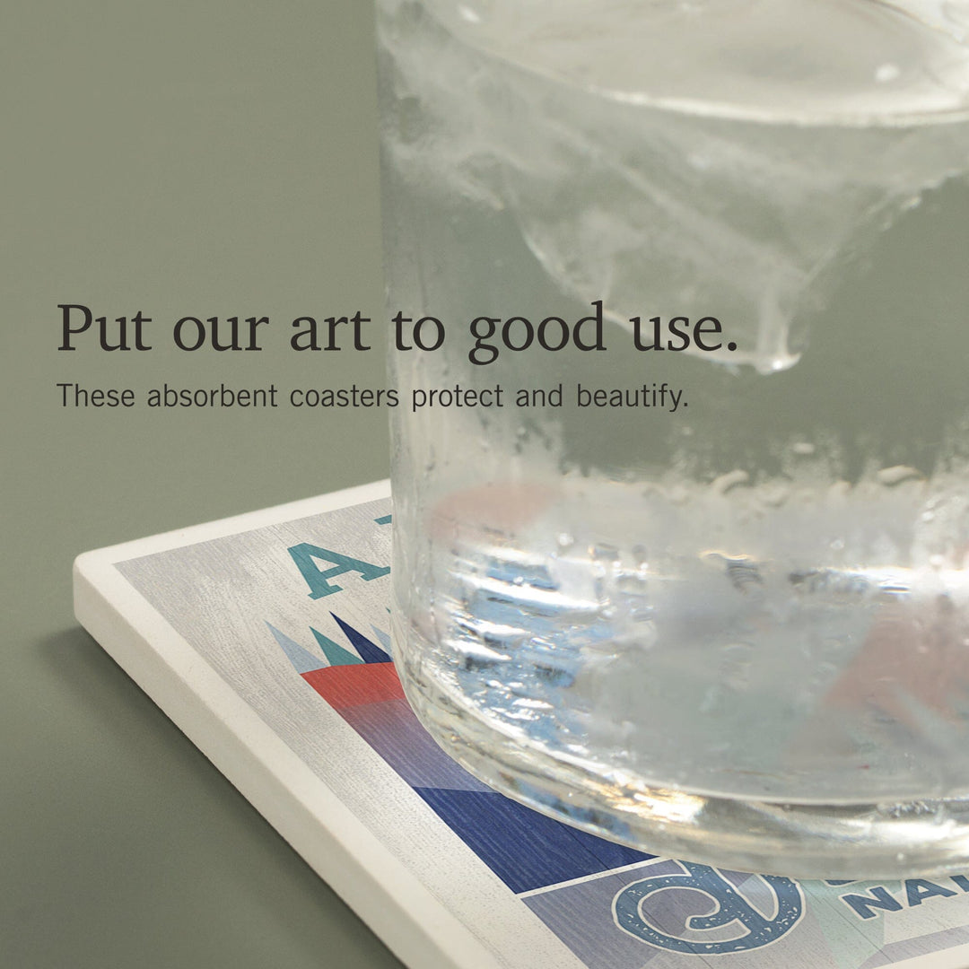 Denali National Park, Alaska, Coasters Coasters Lantern Press