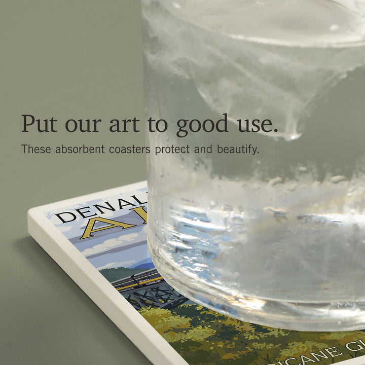 Denali National Park, Alaska, Hurricane Gulch, Coasters Coasters Lantern Press