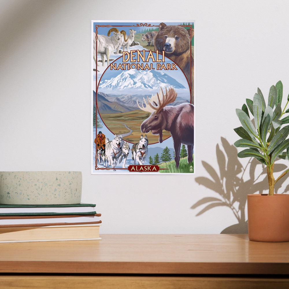 Denali National Park, Alaska, Park Views, Art & Giclee Prints - Lantern Press