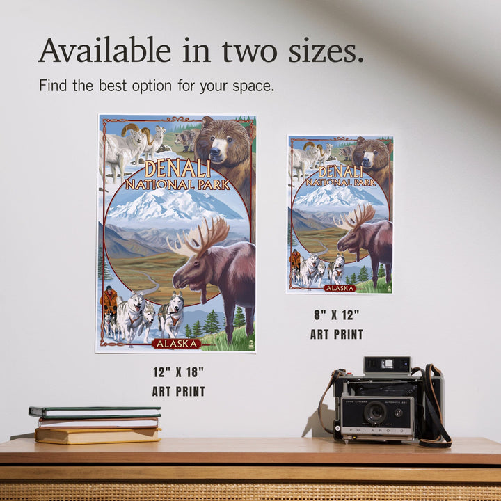 Denali National Park, Alaska, Park Views, Art & Giclee Prints - Lantern Press