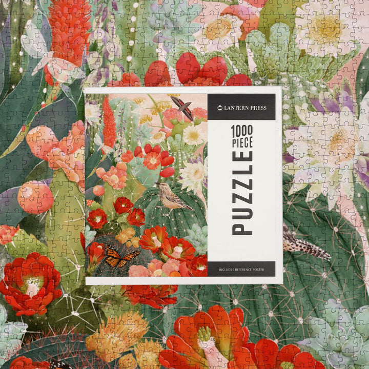 Desert Blooms, Jigsaw Puzzle Puzzle Lantern Press