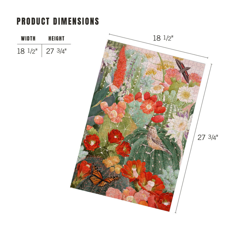 Desert Blooms, Jigsaw Puzzle Puzzle Lantern Press