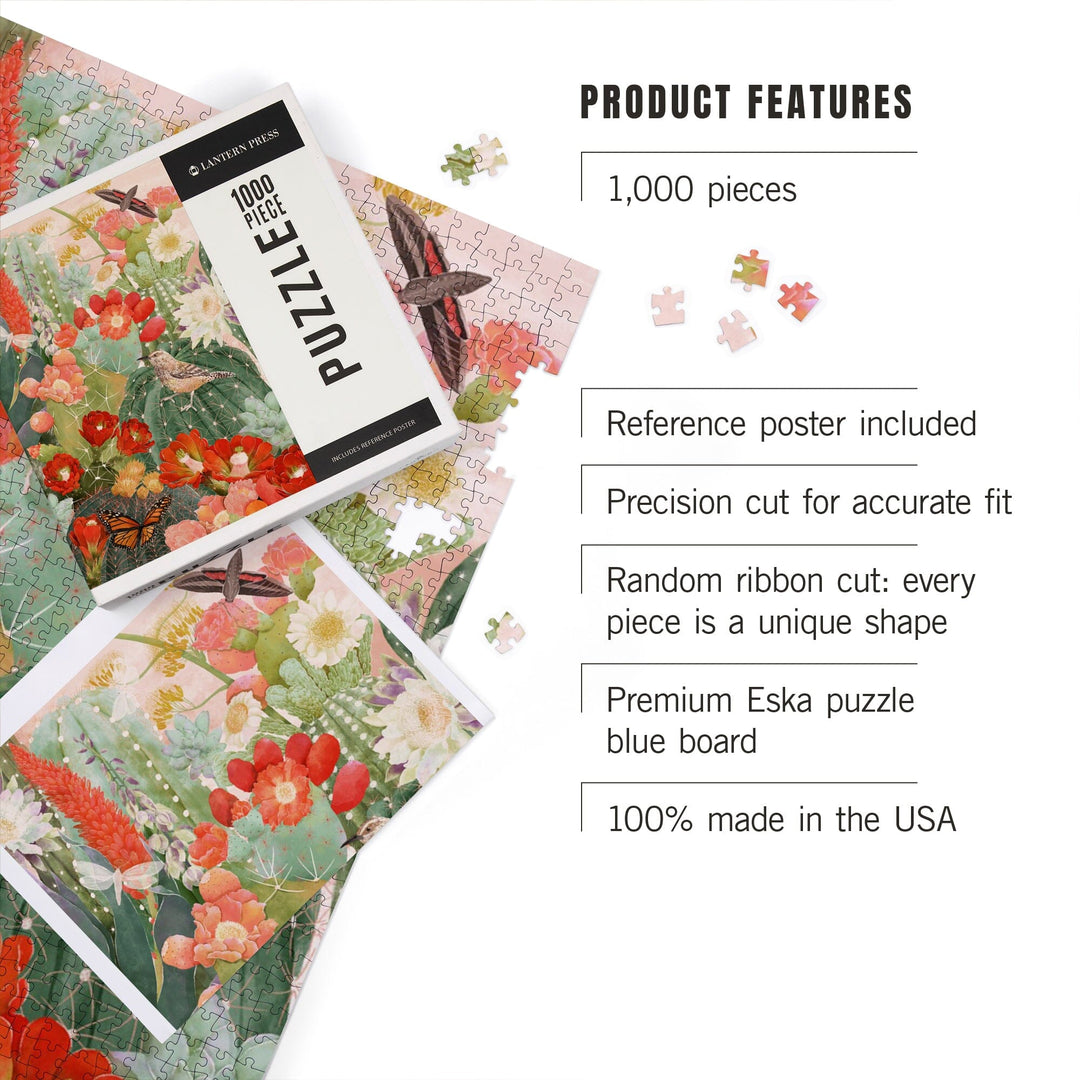 Desert Blooms, Jigsaw Puzzle Puzzle Lantern Press