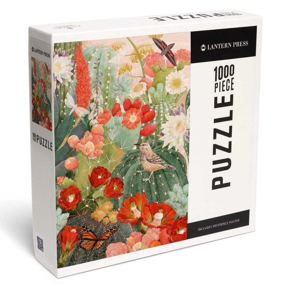 Desert Blooms, Jigsaw Puzzle Puzzle Lantern Press