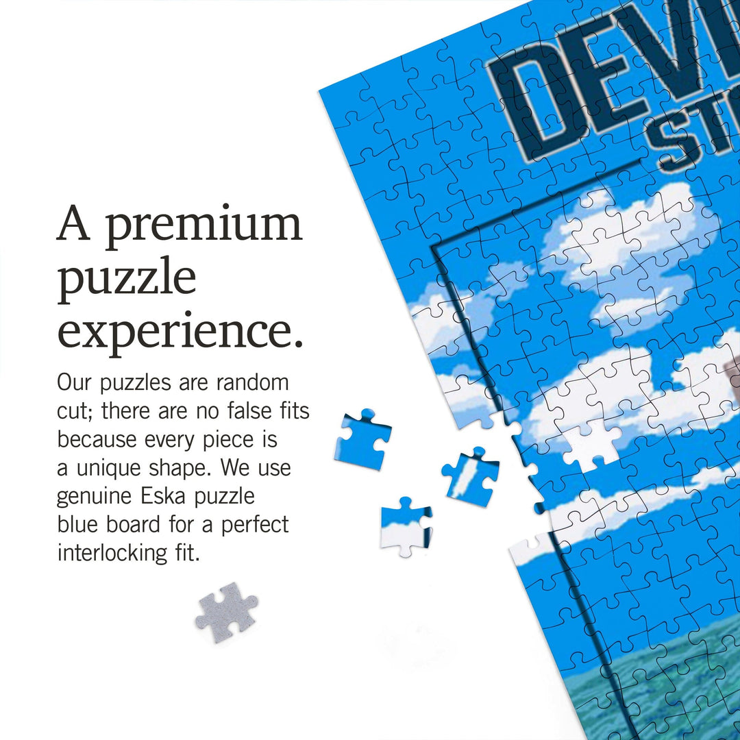 Devil's Lake State Park, Wisconsin, Devil's Doorway, Jigsaw Puzzle Puzzle Lantern Press