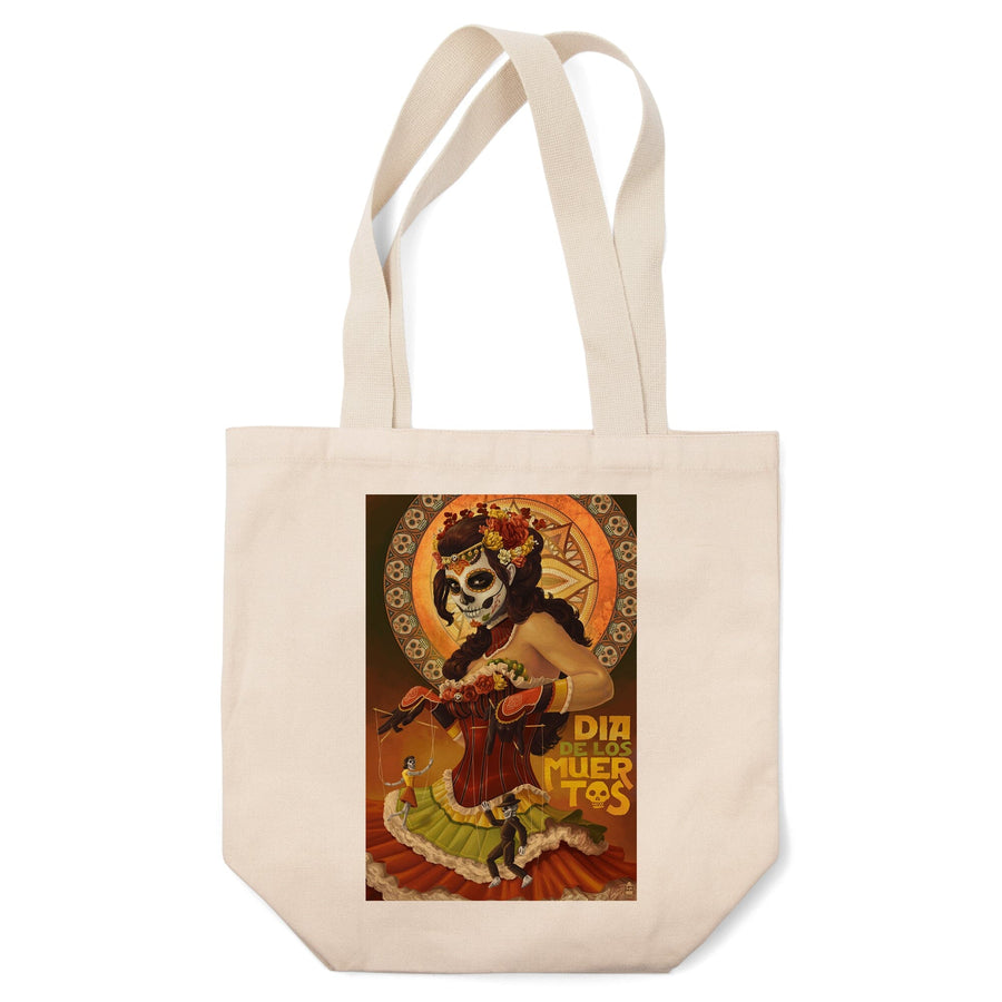 Dia De Los Muertos Marionettes, Day of the Dead, Tote Bag Totes Lantern Press