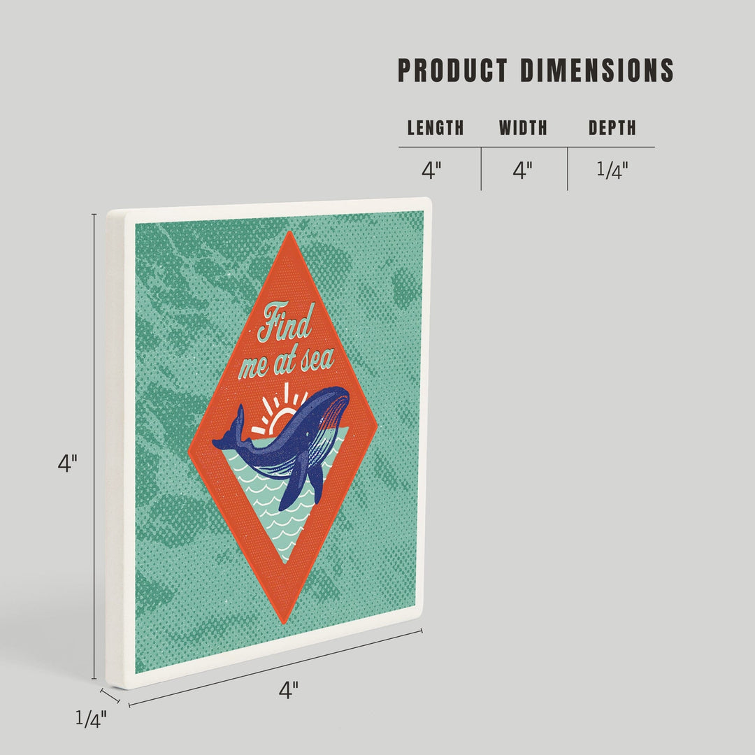 Dockside Series, Find Me At Sea,, Coasters Coasters Lantern Press