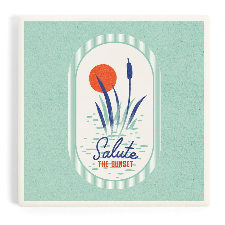 Dockside Series, Reeds, Coasters Coasters Lantern Press