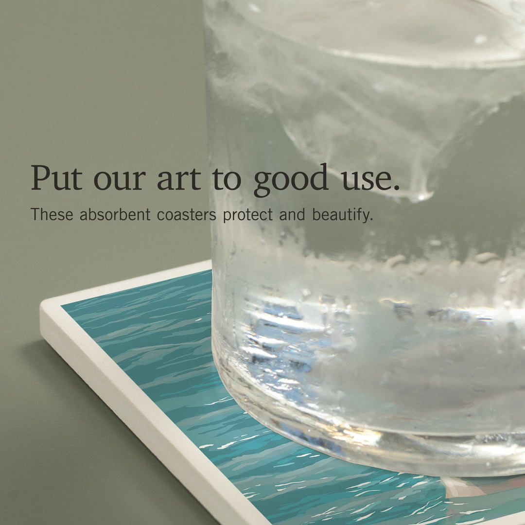 Dolphins, Coasters Coasters Lantern Press