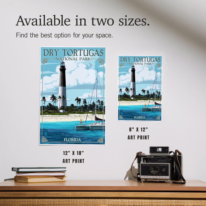 Dry Tortugas National Park, Florida, Lighthouse, Painterly Series, Art & Giclee Prints Art Lantern Press