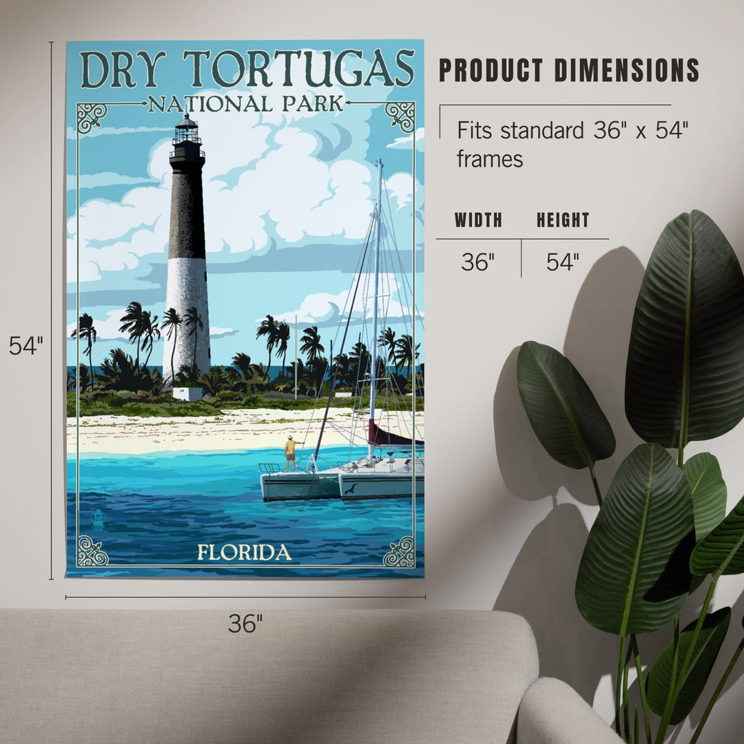 Dry Tortugas National Park, Florida, Lighthouse, Painterly Series, Art & Giclee Prints Art Lantern Press