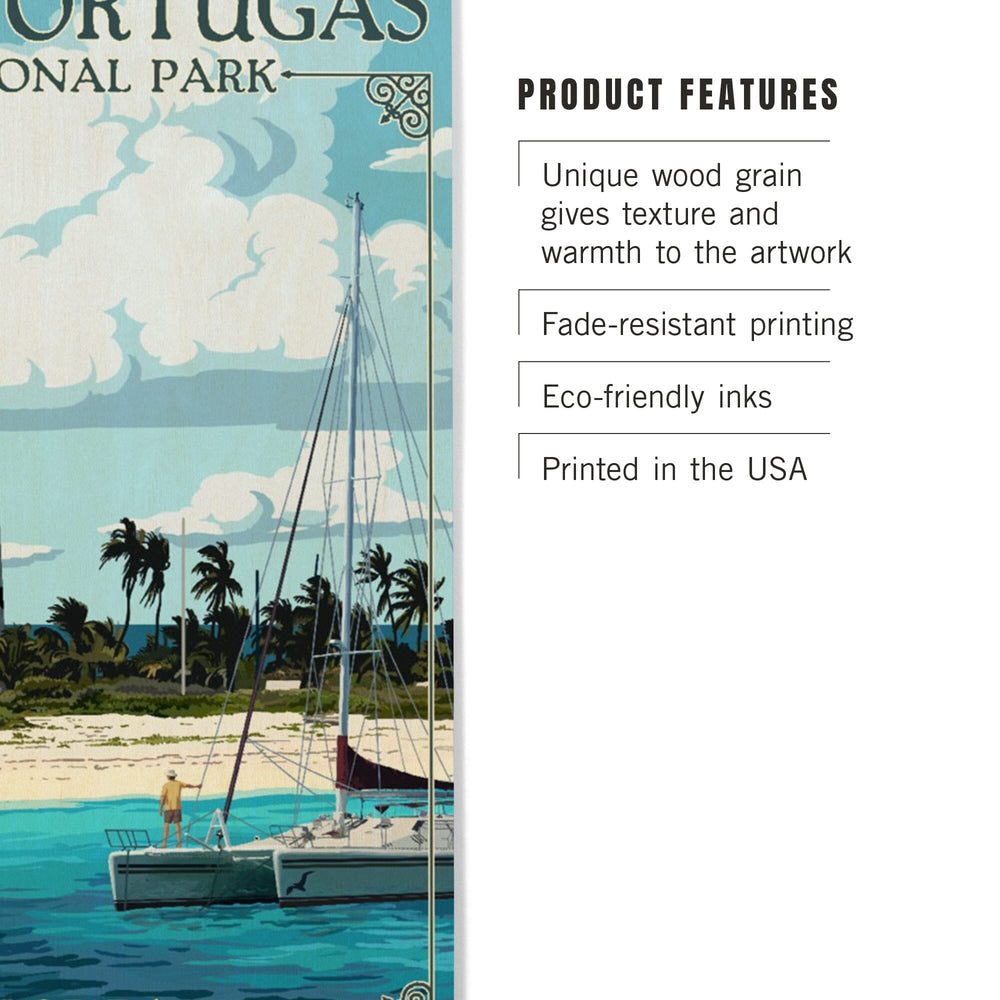 Dry Tortugas National Park, Florida, Lighthouse, Painterly Series, Wood Signs and Postcards Wood Lantern Press