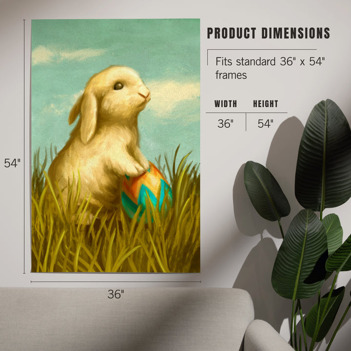 Easter Bunny, Oil Painting, Art & Giclee Prints Art Lantern Press