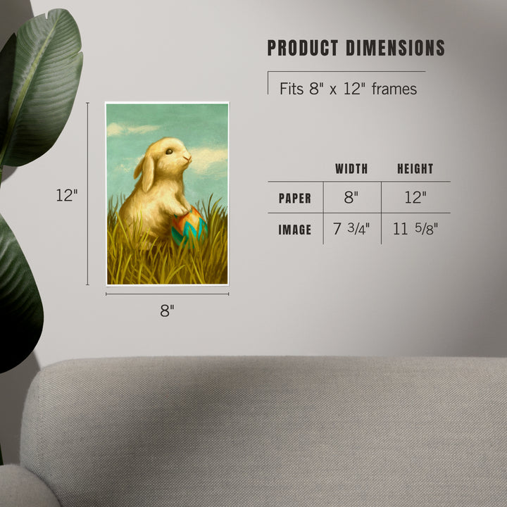 Easter Bunny, Oil Painting, Art & Giclee Prints Art Lantern Press