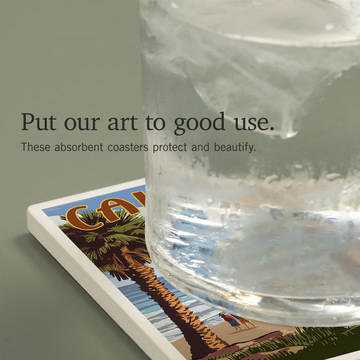 El Segundo, California, Destinations Sign, Coasters Coasters Lantern Press