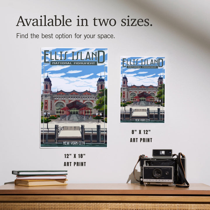 Ellis Island National Monument, New York City, Building Exterior, Art & Giclee Prints - Lantern Press