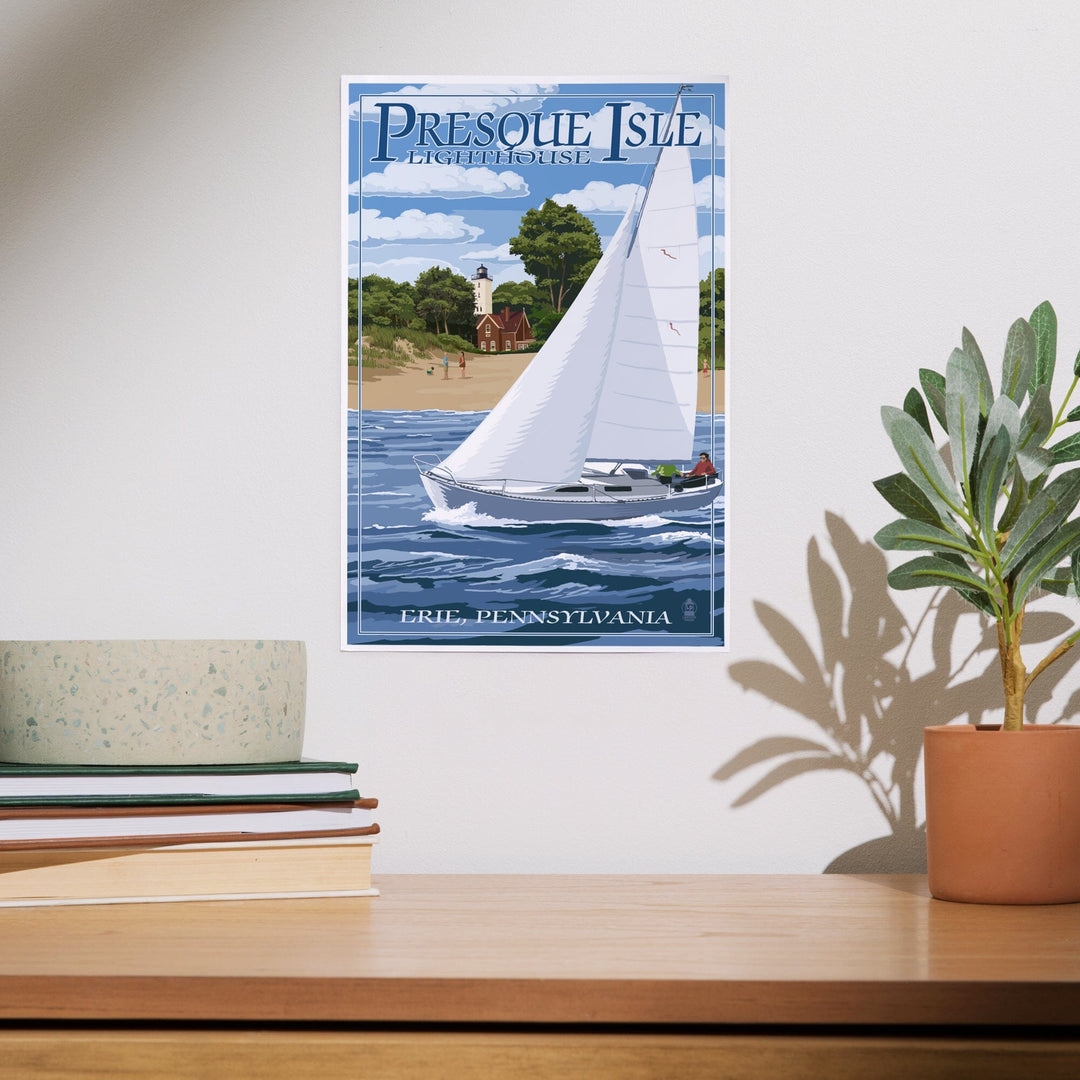 Erie, Pennsylvania, Presque Isle Lighthouse, Art & Giclee Prints - Lantern Press