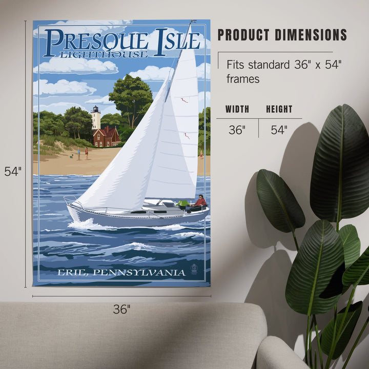 Erie, Pennsylvania, Presque Isle Lighthouse, Art & Giclee Prints - Lantern Press