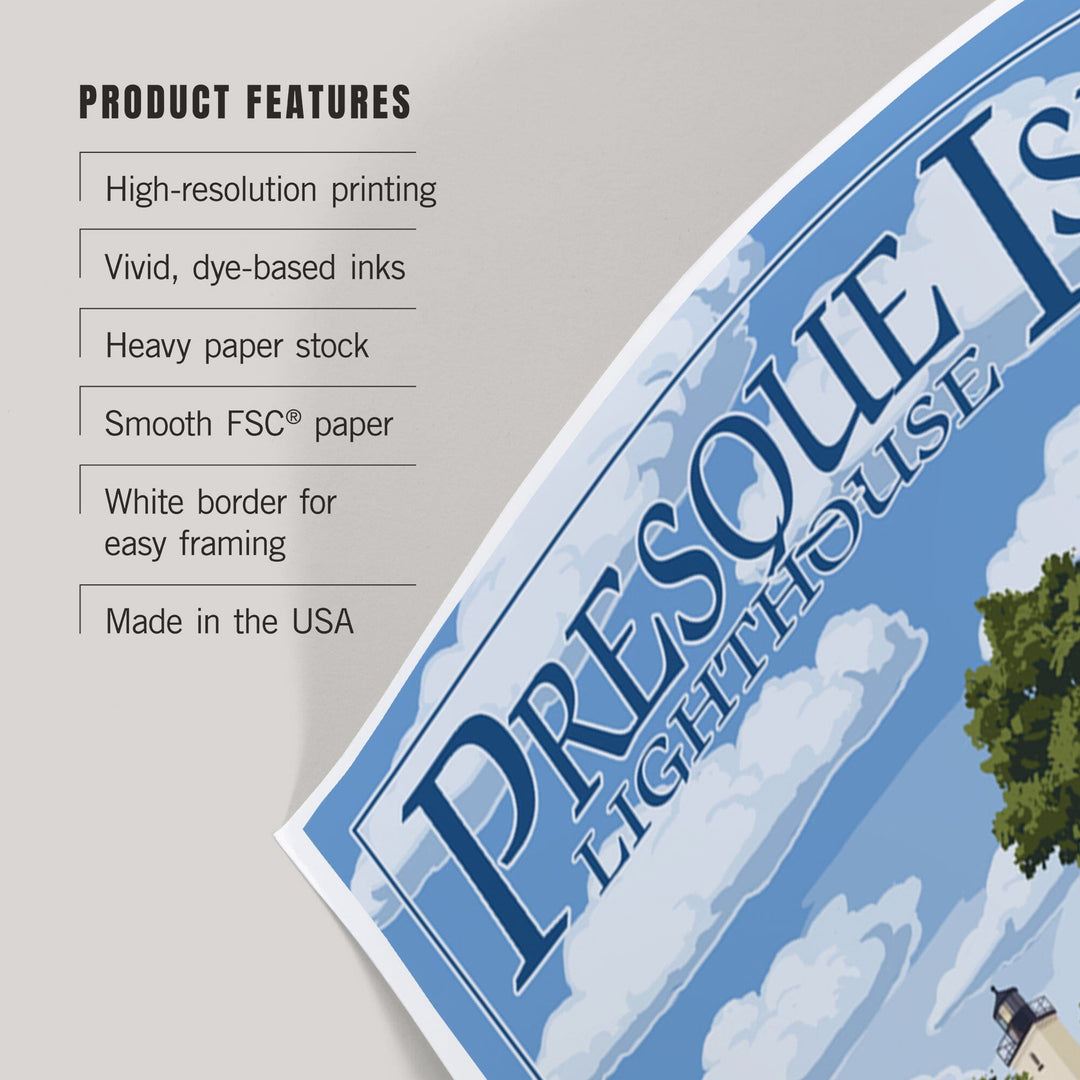 Erie, Pennsylvania, Presque Isle Lighthouse, Art & Giclee Prints - Lantern Press