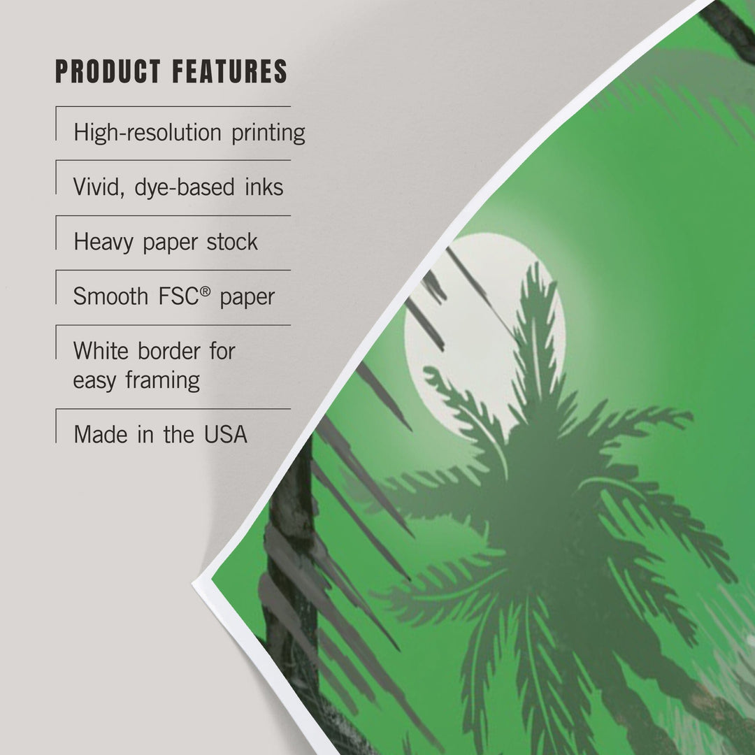 Everglades National Park, Florida, Alligator in Swamp, Art & Giclee Prints Art Lantern Press