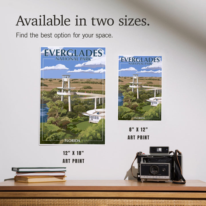 Everglades National Park, Florida, Shark Valley Tower, Art & Giclee Prints Art Lantern Press