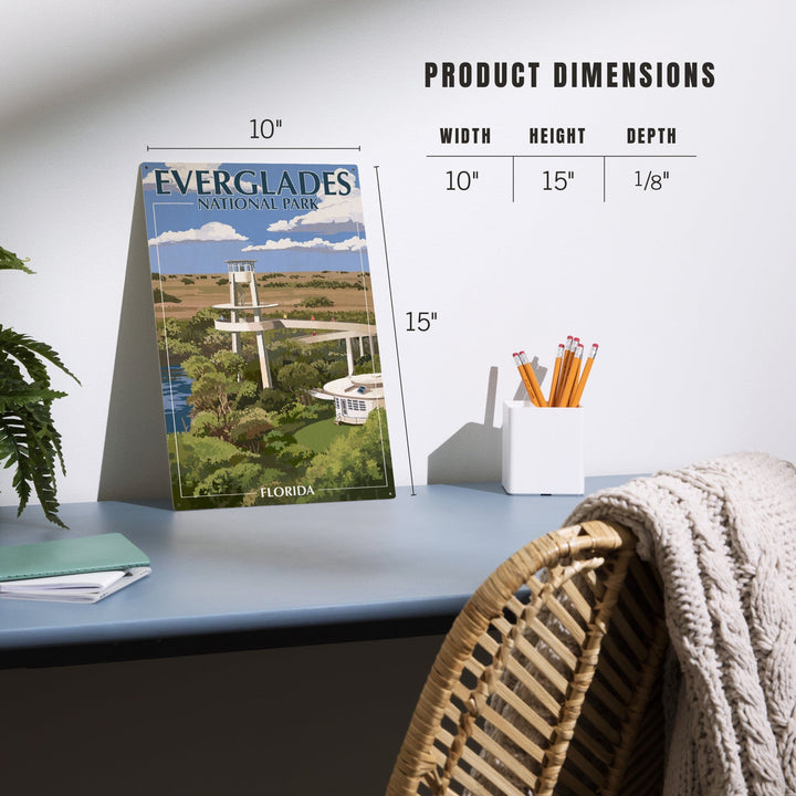 Everglades National Park, Florida, Shark Valley Tower, Wood Signs and Postcards Wood Lantern Press