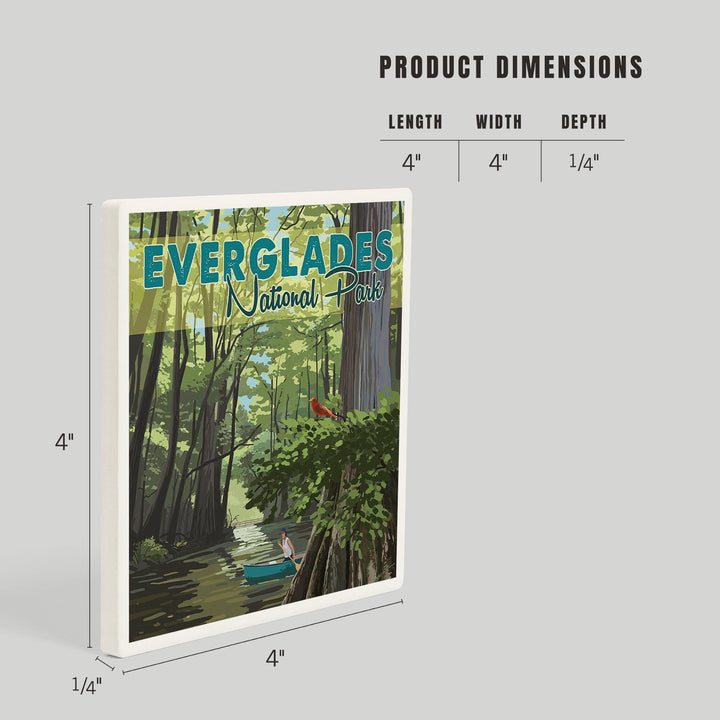 Everglades National Park, River View, Coasters Coasters Lantern Press