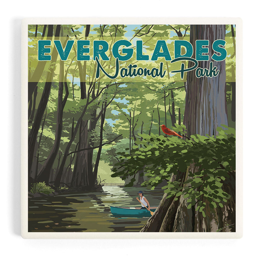 Everglades National Park, River View, Coasters Coasters Lantern Press