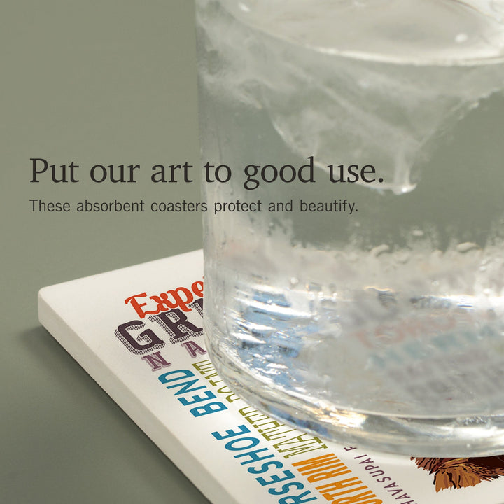 Experience Grand Canyon National Park, Arizona, Coasters Coasters Lantern Press