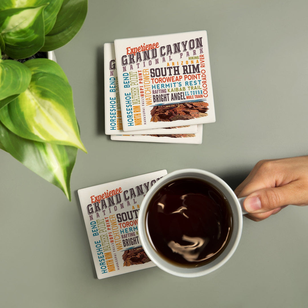 Experience Grand Canyon National Park, Arizona, Coasters Coasters Lantern Press