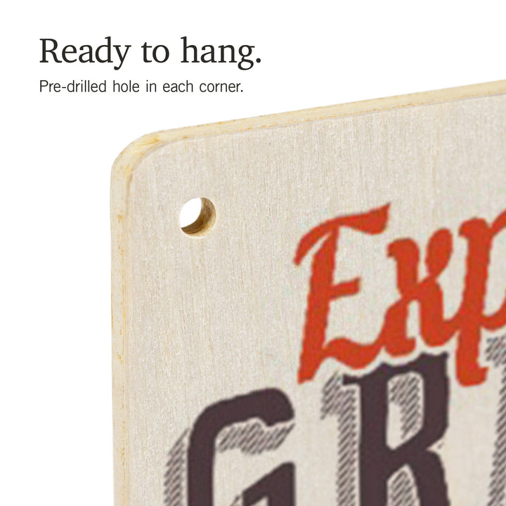 Experience Grand Canyon National Park, Arizona, Wood Signs and Postcards Wood Lantern Press