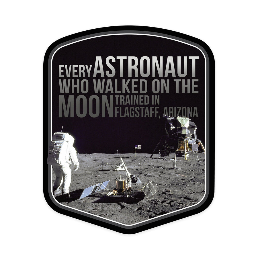 Flagstaff, Arizona, Every Astronaut Who Walked on the Moon, Contour, Vinyl Sticker - Lantern Press