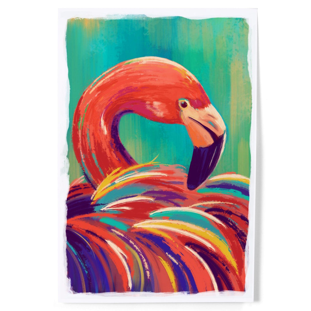 Flamingo, Vivid, Art & Giclee Prints - Lantern Press