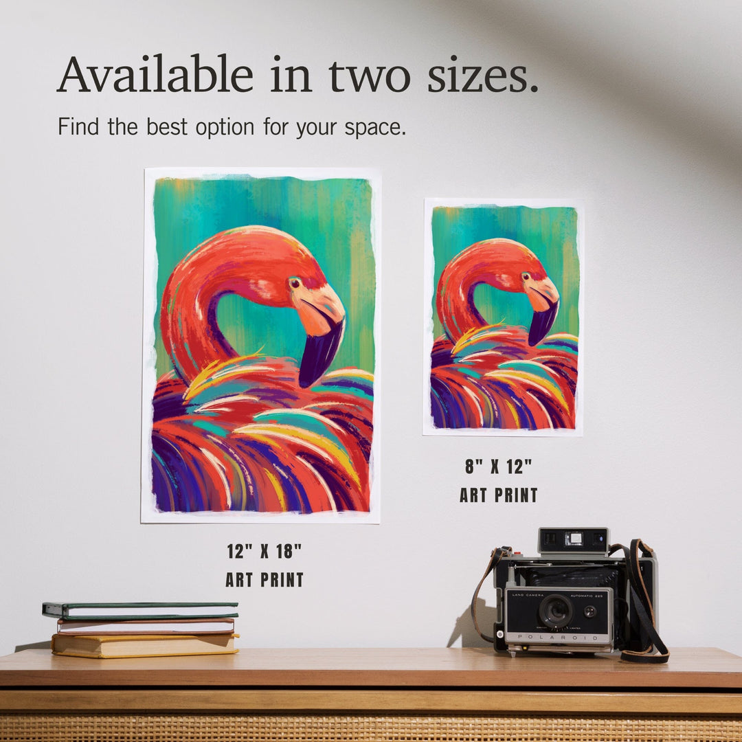 Flamingo, Vivid, Art & Giclee Prints - Lantern Press