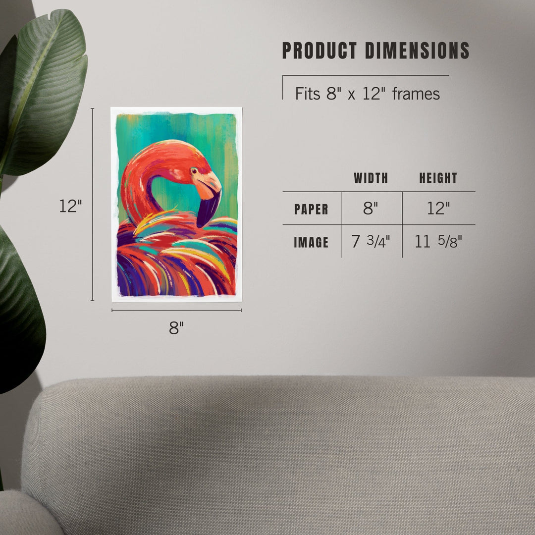 Flamingo, Vivid, Art & Giclee Prints - Lantern Press