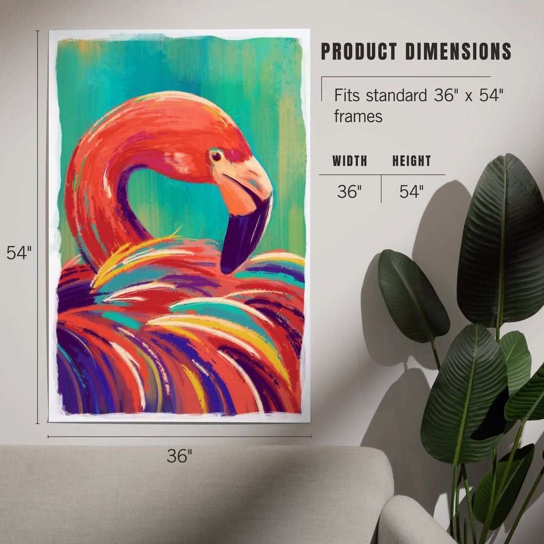 Flamingo, Vivid, Art & Giclee Prints - Lantern Press