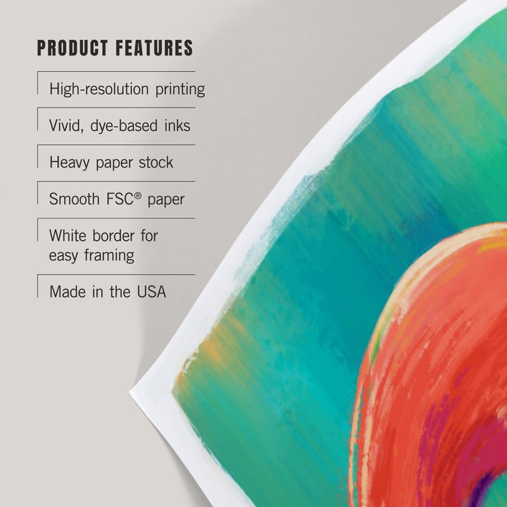 Flamingo, Vivid, Art & Giclee Prints - Lantern Press
